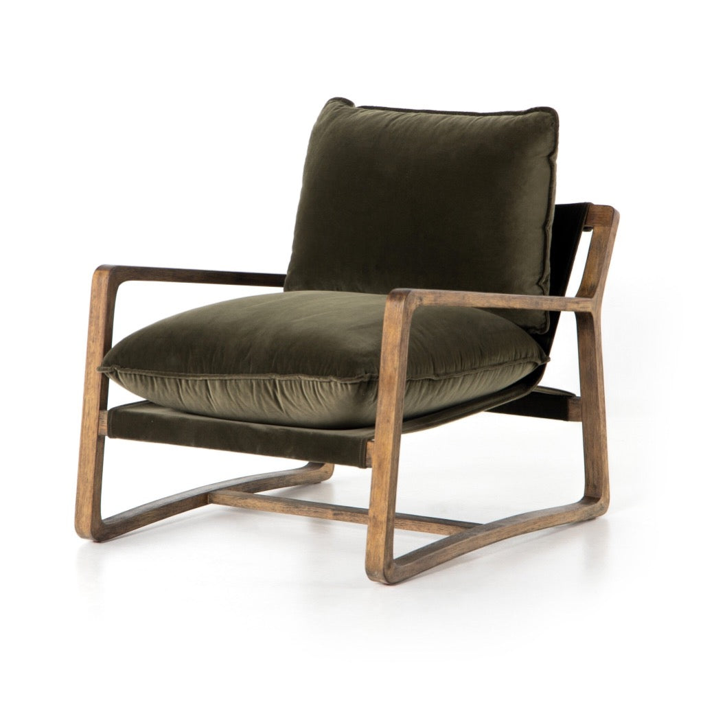 Four Hands Ace Chair - Olive Green
