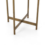 Adair Side Table Raw Brass Base Four Hands