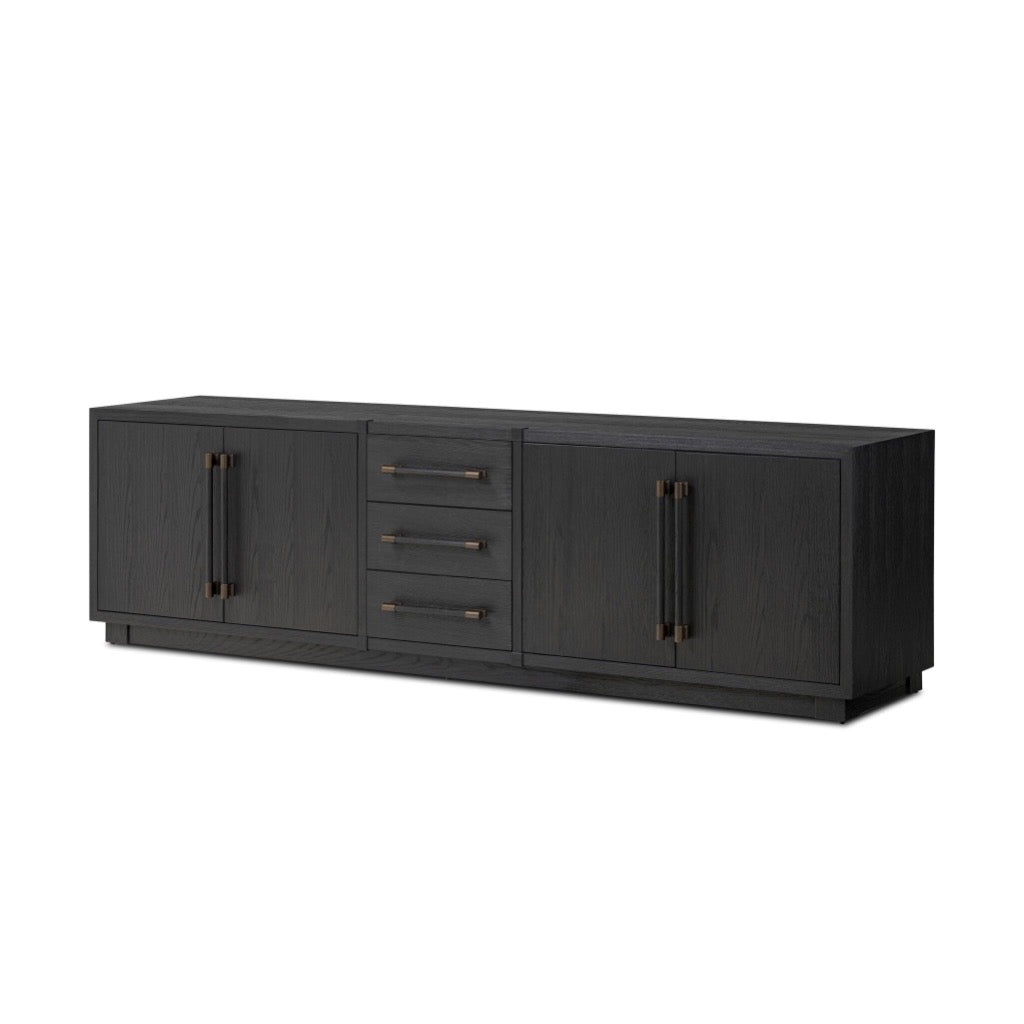 Four Hands Adolfo Media Console - Modern Black Ash