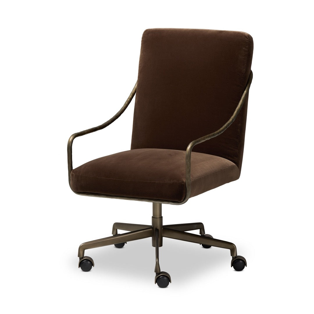 Four Hands Alonzo Desk Chair - Surrey Mink