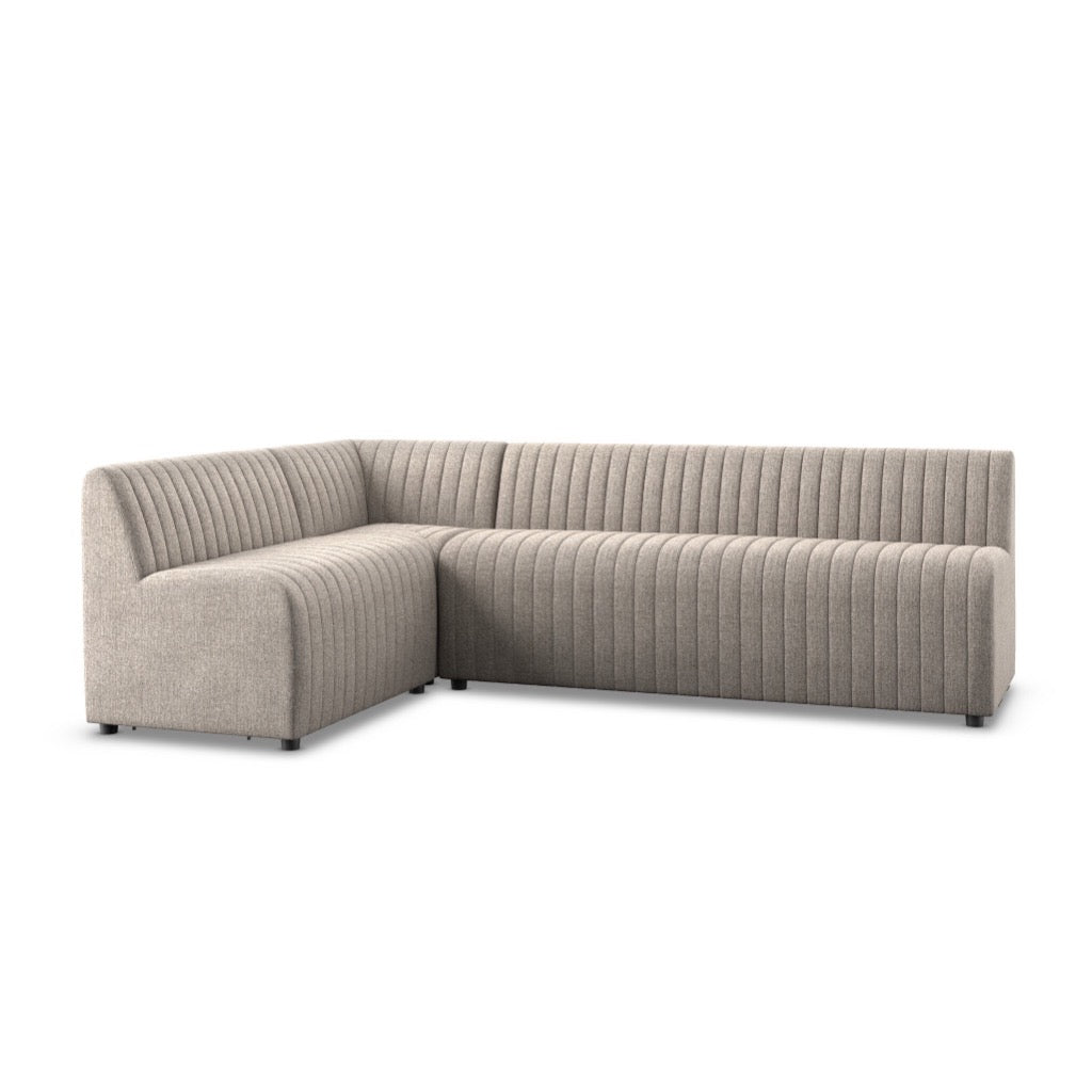 Four Hands Augustine Dining Banquette, L-Shape - Orly Natural