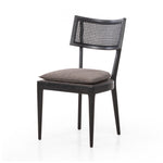 Britt Dining Chair Savile Charcoal Angled View 109519-025