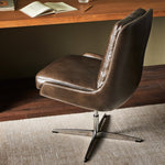 Burbank Desk Chair Deacon Wolf Staged View Wide Four Hands