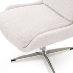 Burbank Desk Chair Sheldon Ivory Seat and Base Detail 239916-001