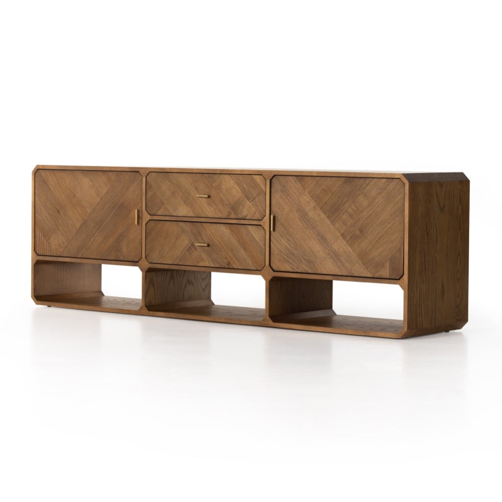 Four Hands Caspian Media Console - Natural Ash