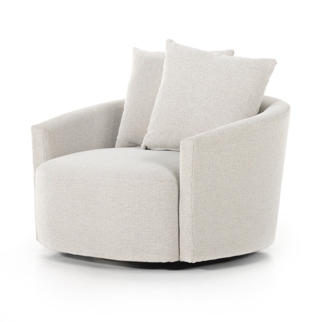 Four Hands Chloe Swivel Chair - Delta Bisque – Artesanos Design Collection