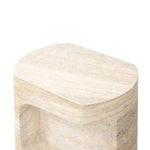 Clementine End Table Textured Sandy Grey Cased Concrete Tabletop 240100-002