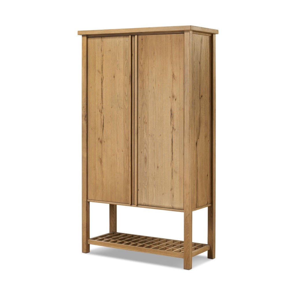 Four Hands Dalton Cabinet - Aged Natural Oak Veneer