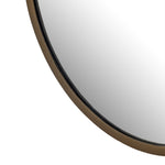  Dasha Mirror Iron Matte Brass Rounded Frame 230939-002