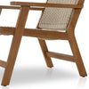Delano Outdoor Chair Natural Teak Ivory Rope Tak Legs Four Hands
