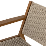 Delano Outdoor Chair Natural Teak Ivory Rope Backseat Detail 106965-006