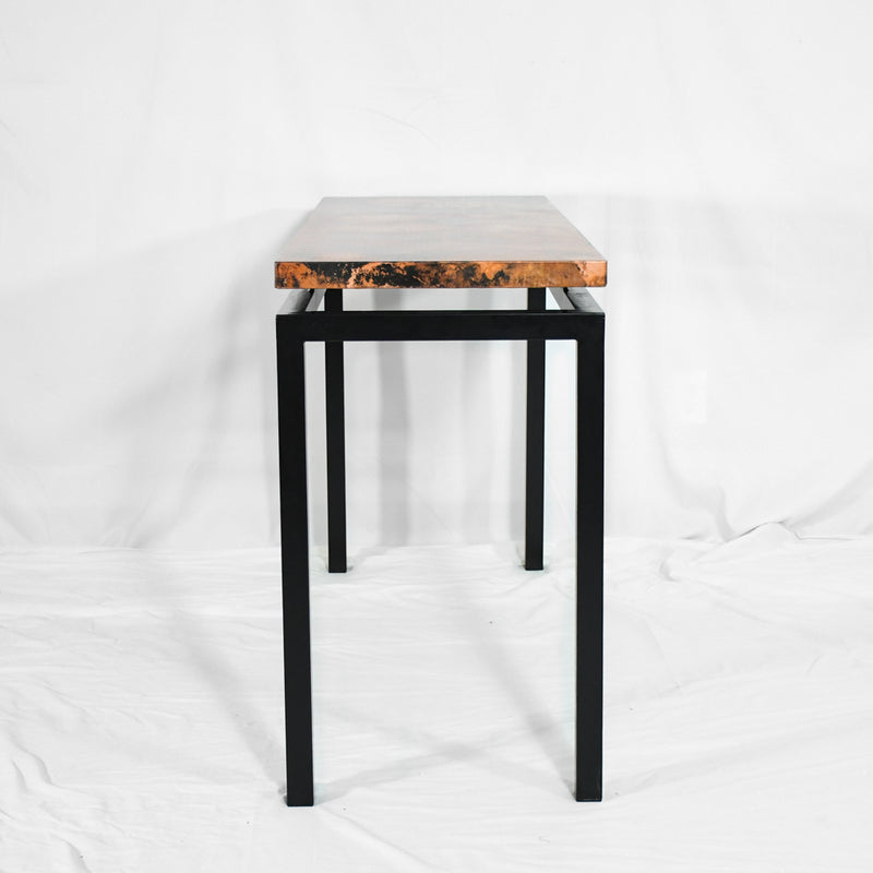 Diorite Copper Console Table - Artesanos Design Collection - End View