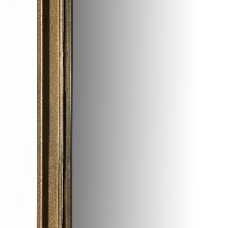 Effie Mirror Raw Antique Brass Iron Side Frame Four Hands