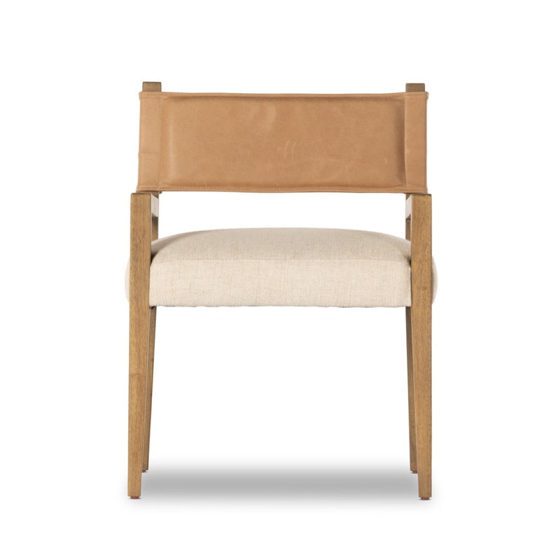 Ferris Dining Armchair Winchester Beige Front View 236325-002