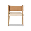 Ferris Dining Armchair Winchester Beige Back View Four Hands