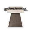 Foosball Table Bleached Guanacaste Side View Four Hands