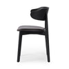 Franco Upholstered Dining Chair Sonoma Black Side View 236464-001