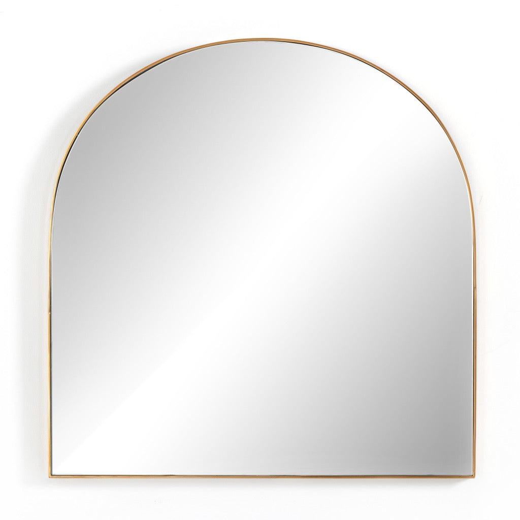 Four Hands Georgina Wide Mirror - Polished Brass