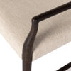 Glenmore Dining Arm Chair Light Carbon Seat Cushion Detail Four Hands