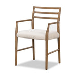 Glenmore Dining Arm Chair Smoked Oak Angled View 107655-010