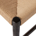 Glenmore Woven Dining Chair Light Carbon Oak Frame Detail 232390-003