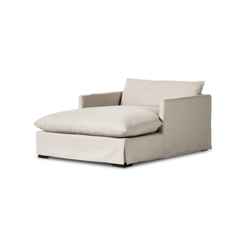 Habitat Chaise Lounge Bennett Moon Angled View Four Hands
