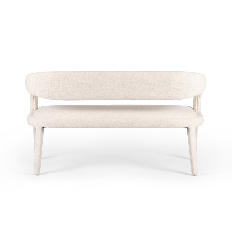 Hawkins Dining Bench Omari Natural Back View Four Hands