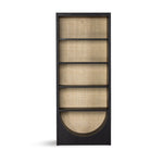 Higgs Bookcase Brushed Ebony Oak Veneer Front Facing View 225023-004