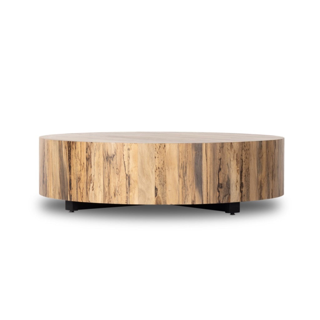 Hudson Large Coffee Table Spalted Primavera Side View 236589-001