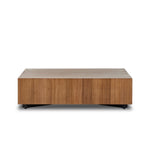 Hudson Large Square Coffee Table Natural Yukas Front View 237678-001
