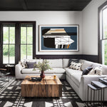 Hudson Square Coffee Table Spalted Primavera Staged View UWES-214
