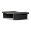 Huesca Outdoor Coffee Table Distressed Graphite Concrete Angled View 241080-001