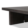 Isaac Coffee Table Smoked Black Veneer Natural Knots and Graining Four Hands
