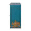 It Takes an Hour Sideboard Distressed Blue Side View Four Hands