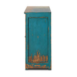 It Takes an Hour Sideboard Distressed Blue Side View 237665-002