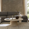 Janice Coffee Table Sand Striae Staged View in Living Room 240084-001