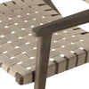 Jevon Outdoor Chair Grey Eucalyptus Seat Detail 227359-002