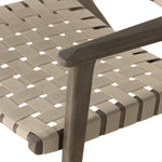 Jevon Outdoor Chair Grey Eucalyptus Seat Detail 227359-002
