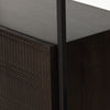 Kelby Bookcase Gunmetal Corner Detail 226055-001