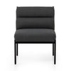 Four Hands Klein Dining Chair Fiqa Boucle Slate Front Facing View