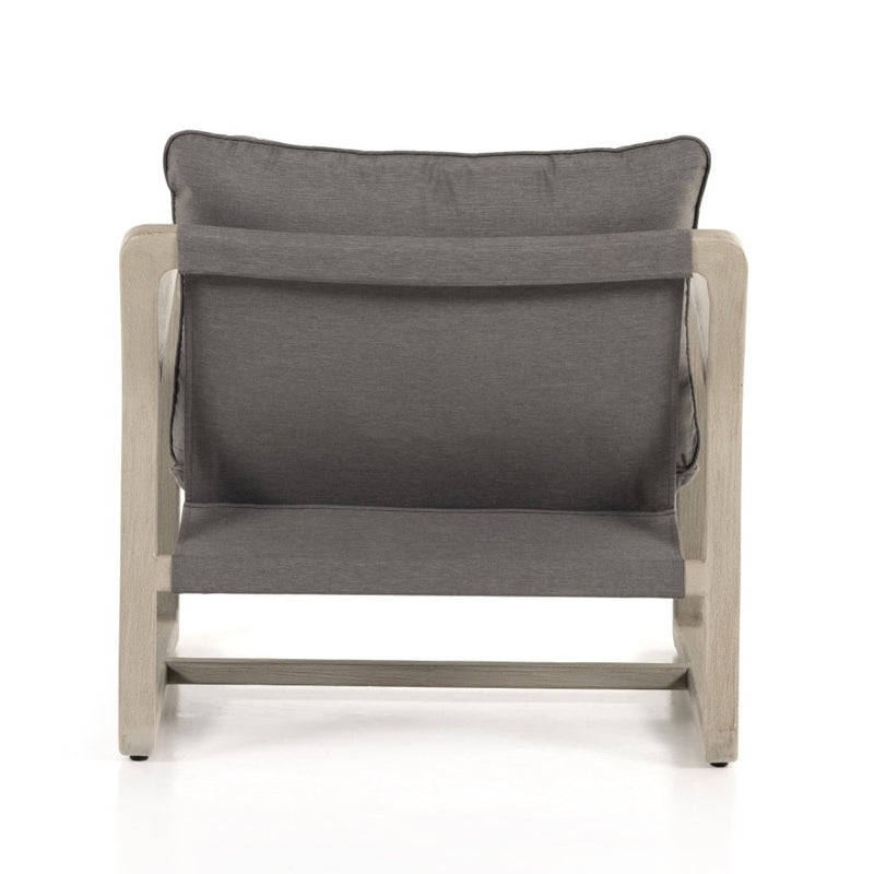 Lane Outdoor Chair Venao Charcoal Back View 107006-003
