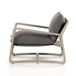 Lane Outdoor Chair Venao Charcoal Side View Four Hands
