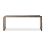 Four Hands Leo Console Table Rustic Grey Front Facing View