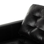 Lexi Chair Sonoma Black Back Cushion Corner Detail Four Hands