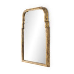 Loire Mirror Antiqued Gold Leaf Angled View 233859-001