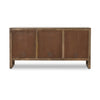 Lorne Media Console Dusty Reeded Brown Back View 226057-003
