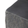 Lucius End Table Black Concrete Smooth Tabletop Detail Four Hands