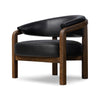 Marci Chair Carson Black Angled View Four Hands
