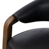 Marci Chair Carson Black Top Grain Leather Armrest Four Hands