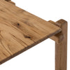 Marcia End Table Natural Reclaimed French Oak Graining Tabletop Four Hands